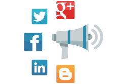 Social media marketing icon